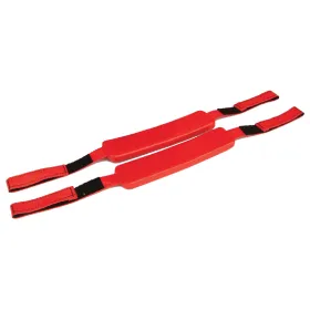 Kemp USA Head Immobilizer Replacement Straps (Pair) -RED