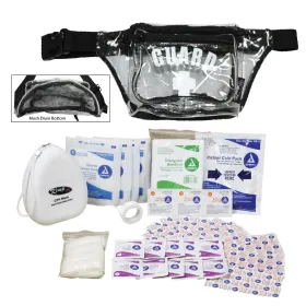 Kemp USA Hip Pack with GUARD Logo and First Aid Supply Pack CLR-MSH-S1