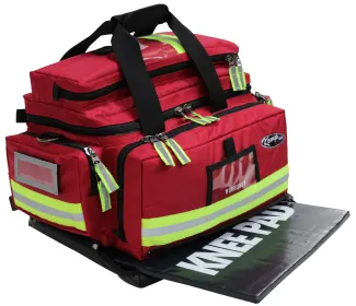 Kemp USA Premium Large Professional Trauma Bag-RED 10-104