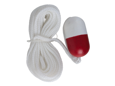 Kemp USA White Economy 60' Throw Line with Red/White Float 10-225
