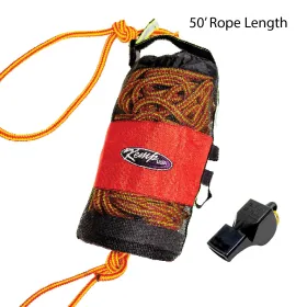 Kemp USA Throw Bag with 3/8" Yellow Rope and Bengal Safety Whistle 10-228-50
