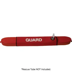 Kemp USA Rescue Tube Cover with Seal Easy Mask Hole and GUARD logo, Red 10-402-RED