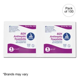 BZK Antiseptic Towelettes (10 boxes of 100 pcs) 11-005-1000
