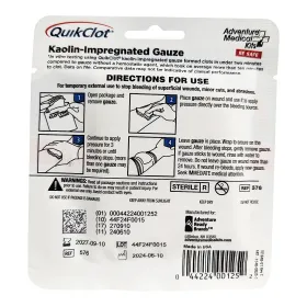 QuikClot Stops Bleeding, Advanced Clotting Gauze 3" x 24" 11-060