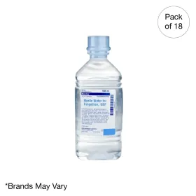 Kemp USA Sterile Water for Irrigation and Wound Care, 500 mL (18 pcs) 11-162
