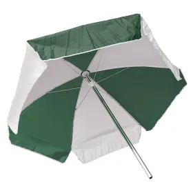Kemp USA 6' Vinyl Fabric Umbrella12-002-GRN/WHI