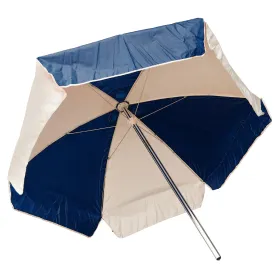 Kemp USA 6' Vinyl Fabric Umbrella12-002-NVY/WHI