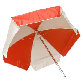 Kemp USA 6' Vinyl Fabric Umbrella12-002-RED/WHI