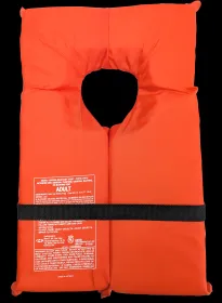 Kemp USA USGC Type II PFD Life Jacket, Orange 20-001-ADULT