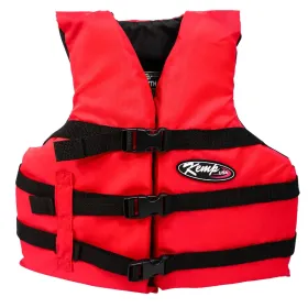 Kemp USA USGC Type III PFD Life Jackets 20-002-YOUTH-RED