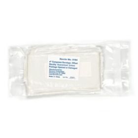 Compress Bandage, 4", Offset, Sterile (off center)