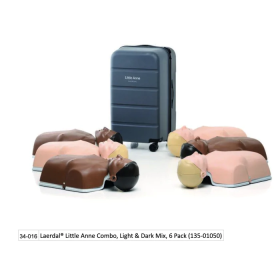 Laerdal® Little Anne Combo, Light & Dark Mix, 6 Pack (135-01050)