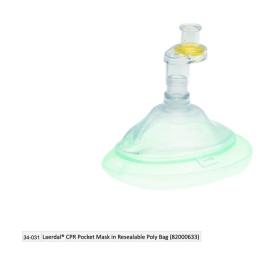 Laerdal® CPR Pocket Mask in Resealable Poly Bag (82000633)