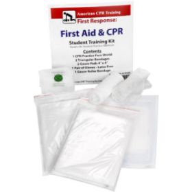 CPR & First Aid Student Training Kit, 8 Pieces
