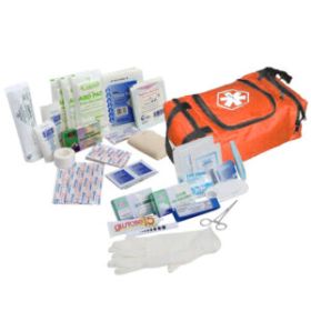 80 Piece First Responder Kit / Jump Bag - Orange
