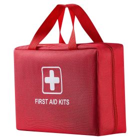 First Aid Kit, 420 Pieces, 600D Nylon Large Survival First Aid Bag, Emergency Medical Supplies, for Home, Car, Office, Travel, Camping, Truck, Hi
