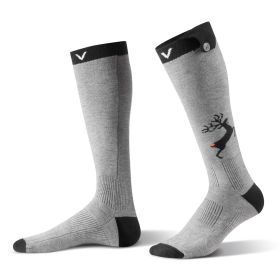 Heated Socks, 6000mAh Battery Powered, Rechargeable Heating Socks with 4 Heating Levels, Electric Heated Sock with APP Control for Men Women