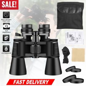 10-180X100 High-Powered Binoculars,8-24x Magnification,50mm Lens,Low Light Night Vision,Multi-Layer Coated Aspherical Lens (A survival Must Have)
