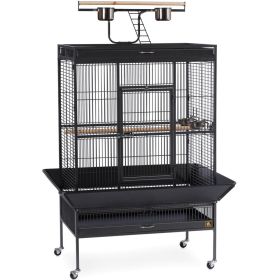 Select Wrought Iron Play Top Parrot Cage - Chalk White