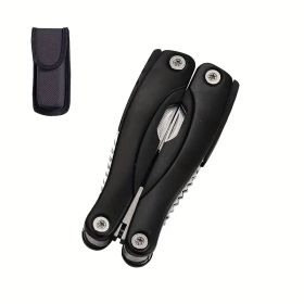 "Survivalist's Essential Pliers Set - Stainless Steel Construction with 12+ Functions" (Color: Black camping outdoor)